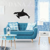 Modern Geometric Whale Decal - Dana Decals