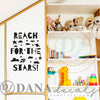 Reach for The Stars Quote and Space Scene - Dana Decals