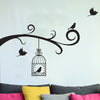 Bird Cage and Birds with Tree Branches - Dana Decals