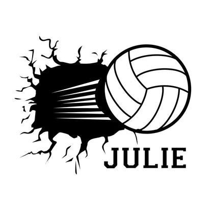 Personalized Volleyball Smashing - Dana Decals