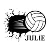 Personalized Volleyball Smashing - Dana Decals