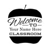 Personalized Apple Welcome Sign - Dana Decals