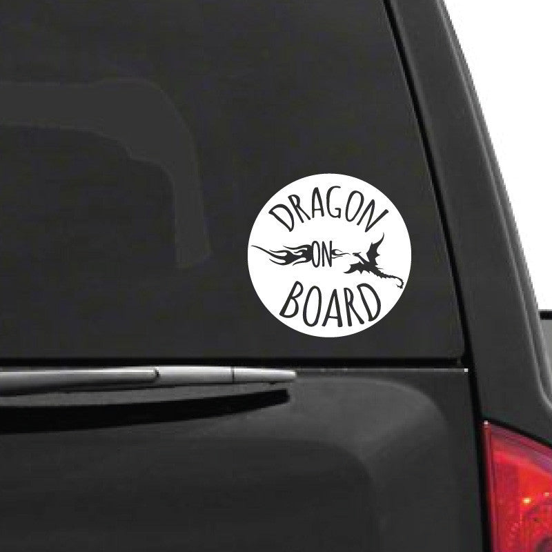 Dragon On Board Car Sticker - Dana Decals