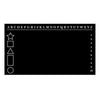 Educational Chalkboard with Alphabet Number Chart and Shapes - Dana Decals