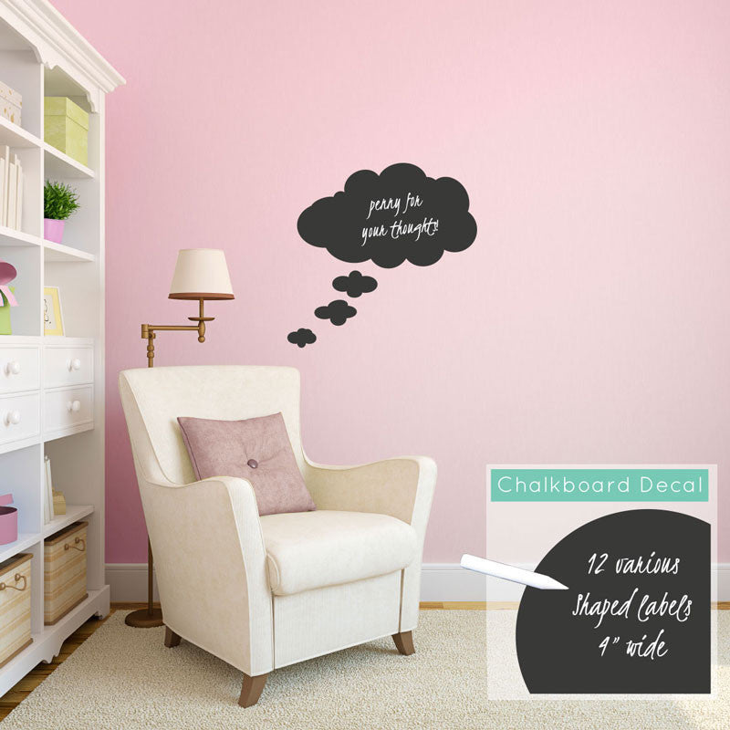 Chalkboard Thought Bubble - Dana Decals