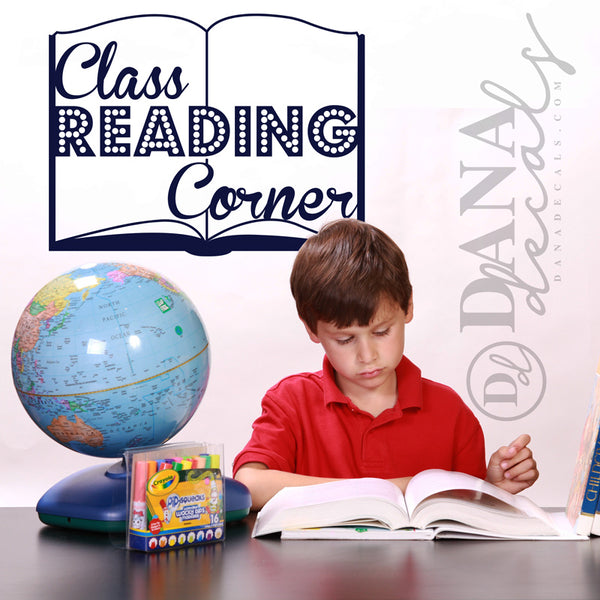 Customized Classroom Reading Corner Book - Dana Decals