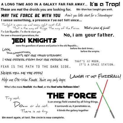 Star Wars Quote Collection - Dana Decals