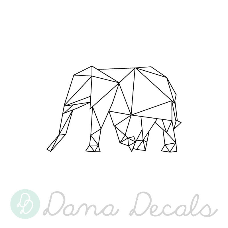 Geometric Elephant - Dana Decals