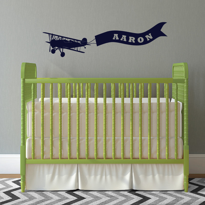 Personalized Airplane with Banner - Dana Decals