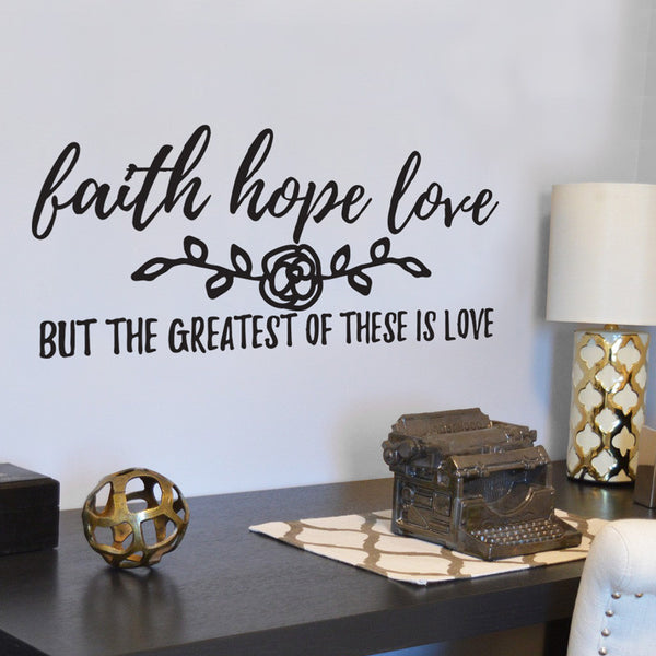 Faith Hope Love Verse - Dana Decals