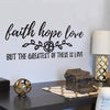 Faith Hope Love Verse - Dana Decals