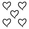 Doodled Heart Pattern - Dana Decals