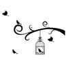 Bird Cage and Birds with Tree Branches - Dana Decals