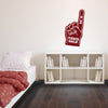 Personalized Foam Finger Decal - Dana Decals