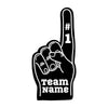 Personalized Foam Finger Decal - Dana Decals