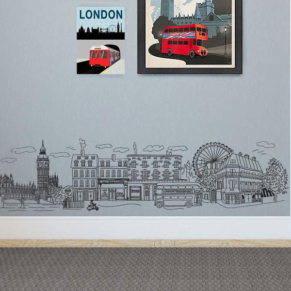 Doodle London Scene - Dana Decals