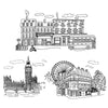 Doodle London Scene - Dana Decals