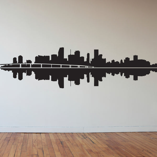 Miami Skyline Silhouette - Dana Decals