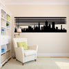 Custom Skyline under Window Blinds - Dana Decals