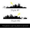 Generic City Skyline with Optional Light Beam - Dana Decals