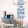 Motivational Reach your Goals Quote Wall Decal - Dana Decals