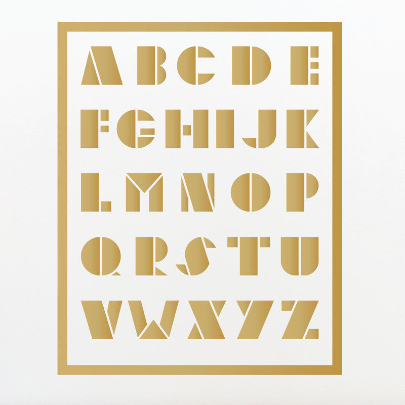 ABC Geometric Alphabet - Dana Decals