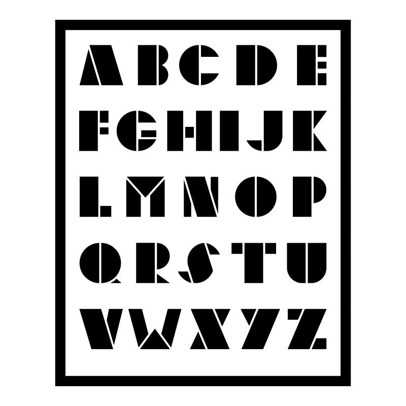 ABC Geometric Alphabet - Dana Decals