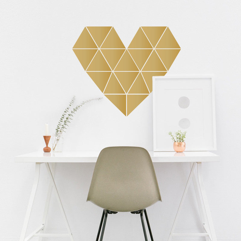 Geometric Heart Decal - Dana Decals