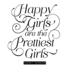 Audrey Hepburn Happy Girls Quote - Dana Decals