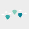 Hot Air Balloons and Clouds Kids Room - Dana Decals