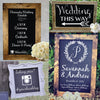 Wedding Typography Sign - Dana Decals