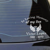 In Loving Memory Personalized Car Decal - Dana Decals