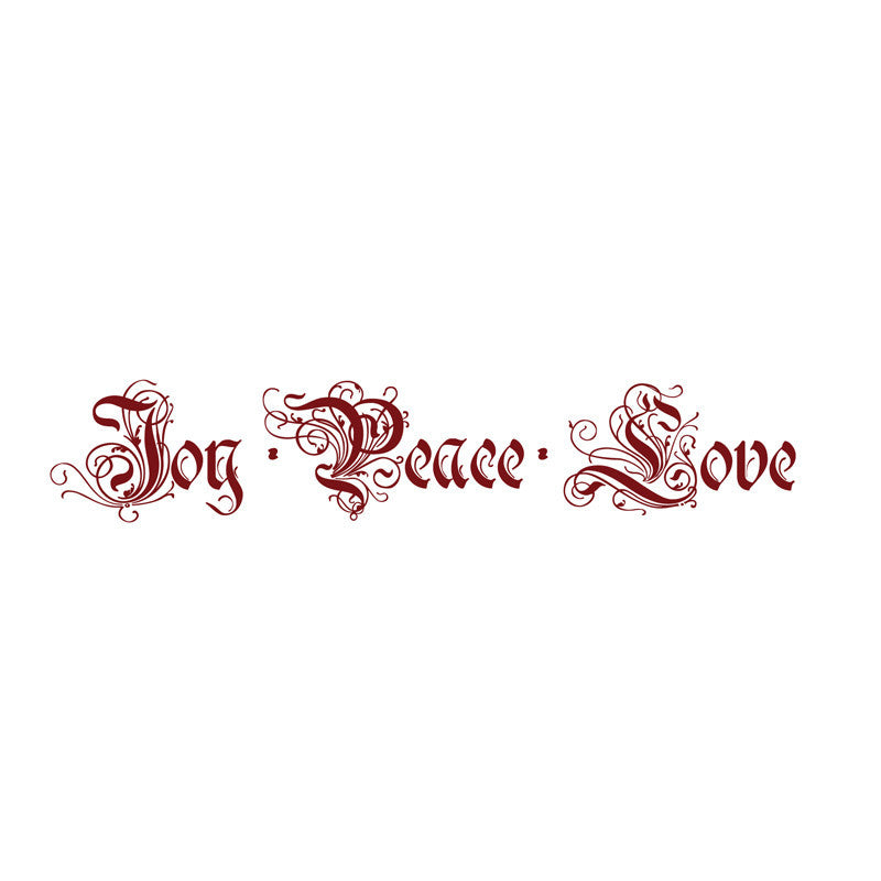 Joy, Peace, Love - Dana Decals