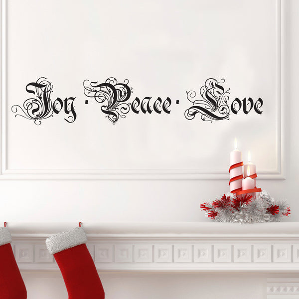 Joy, Peace, Love - Dana Decals