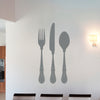 Elegant Fork, Knife, and Spoon - Dana Decals