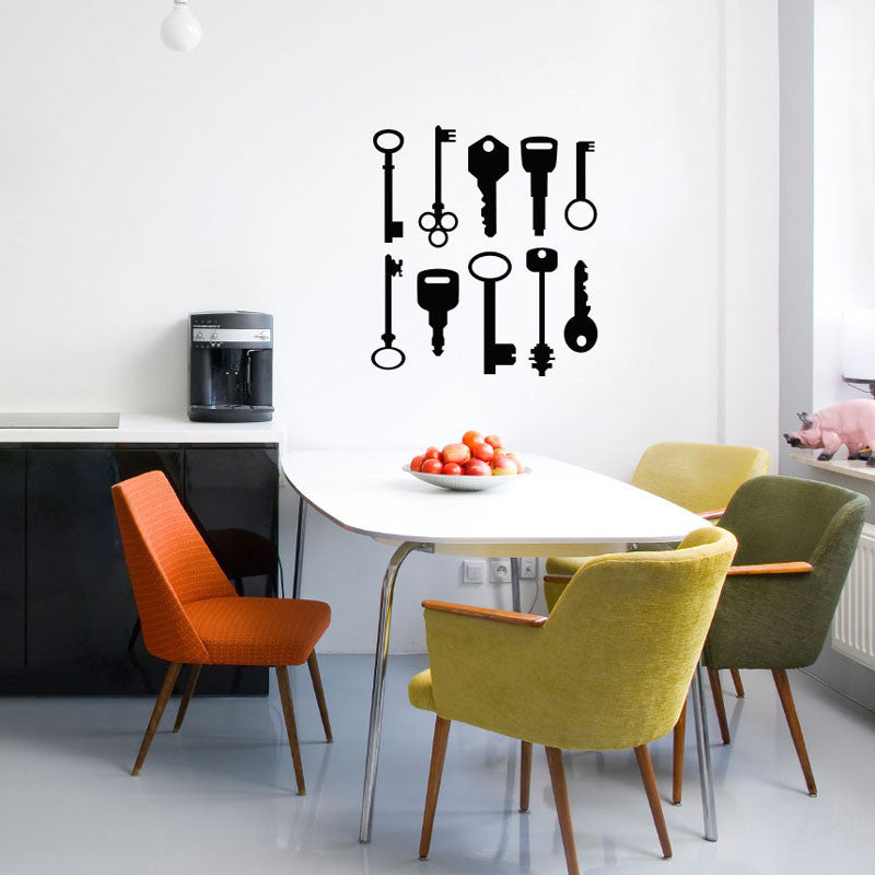 Modern & Vintage Key Silhouettes - Dana Decals