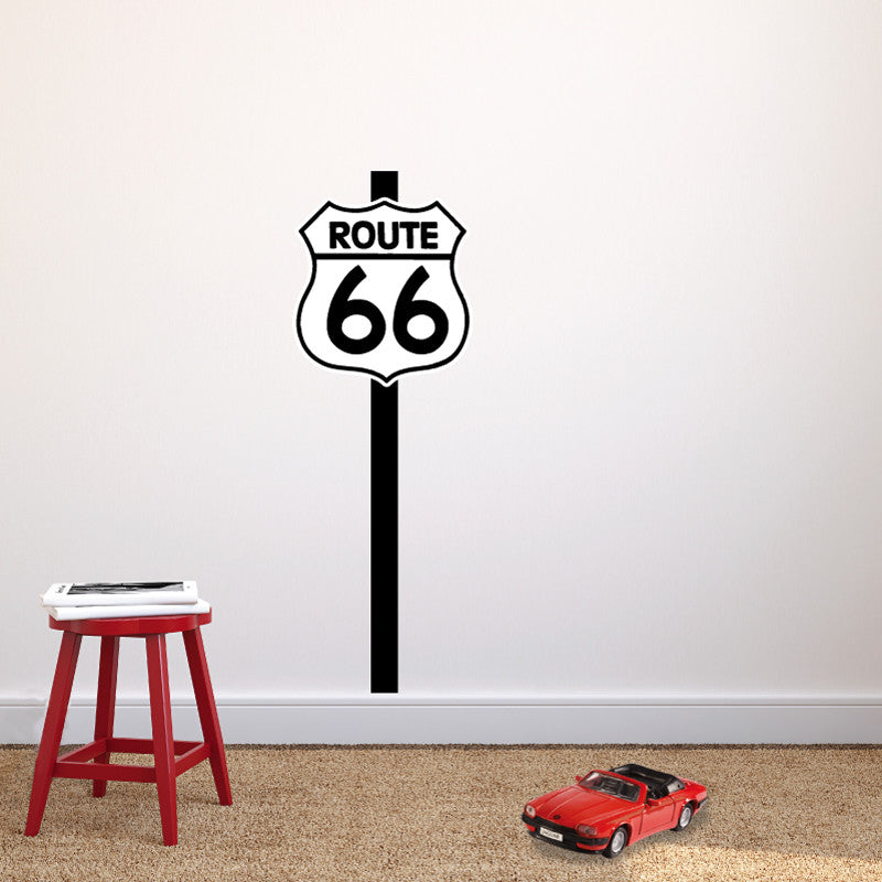 Route 66 Road Sign Post - Dana Decals