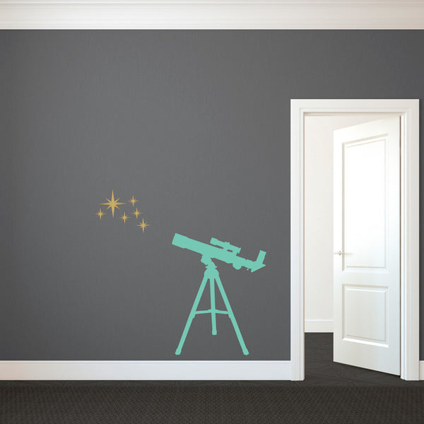 Telescope With Stars - Dana Decals