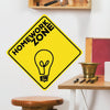 Homework Zone Road Sign With Icons - Dana Decals