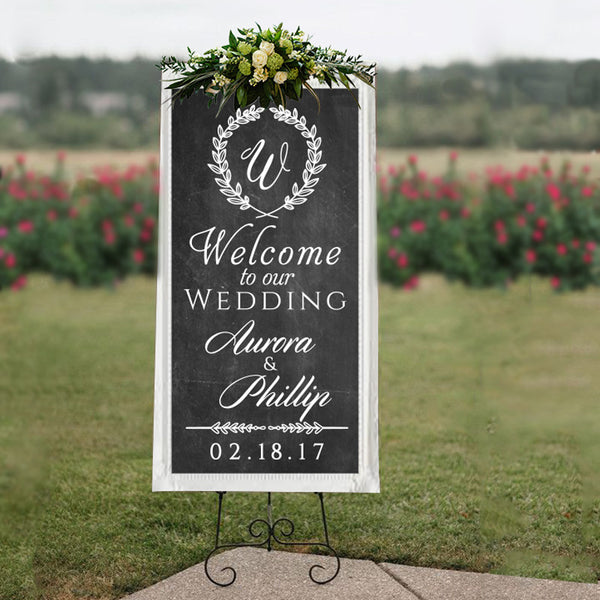 Custom Wedding Welcome Sign - Dana Decals