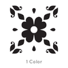 Floral Tile Pattern, 1 Color - Dana Decals