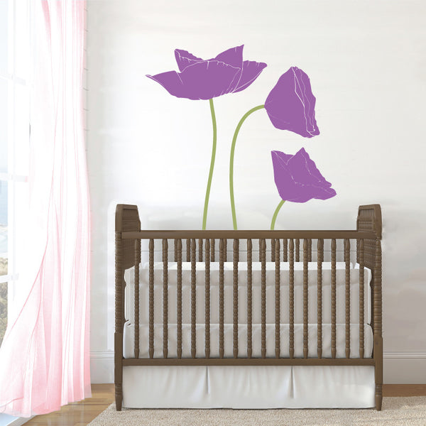 Poppy Flowers, 2 Color - Dana Decals