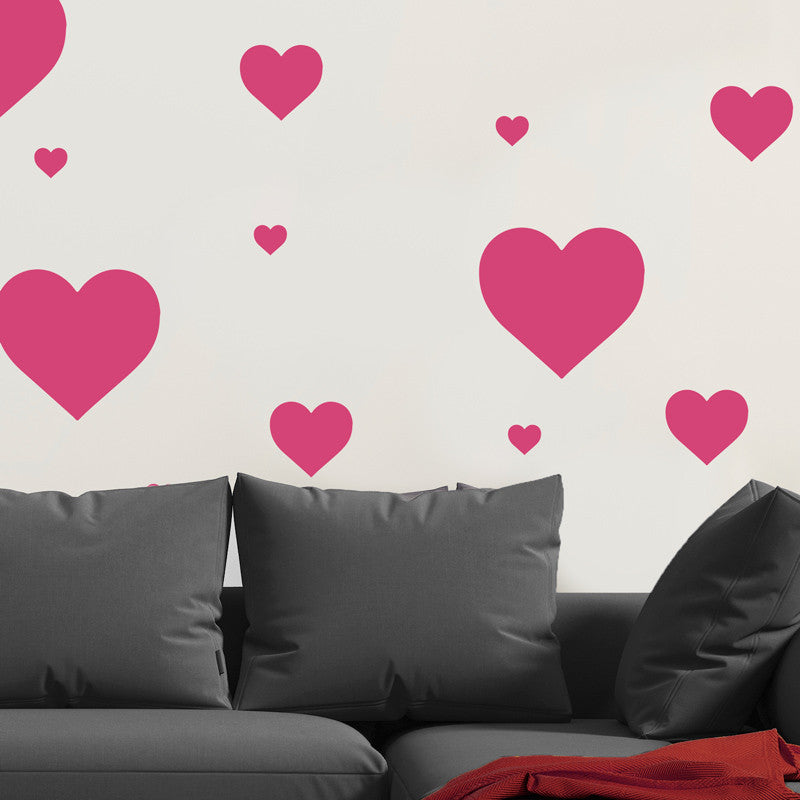 Multi-size Heart Pattern - Dana Decals