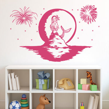 Doodled Mermaid Scene - Dana Decals