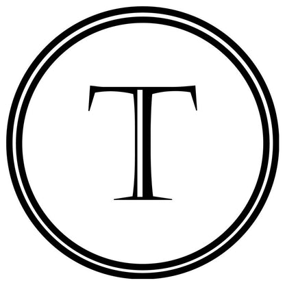 Engraved Circle Monogram - Dana Decals