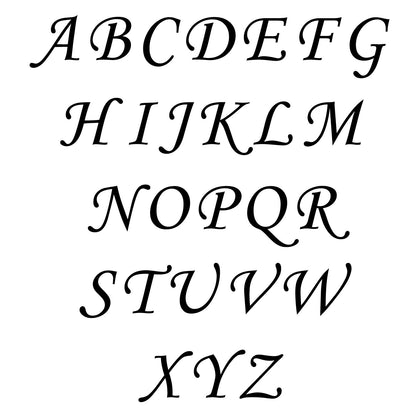 Engraved Frame Three Letter Monogram - Dana Decals