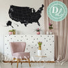 Chalkboard Wall Decal of USA Map - Dana Decals