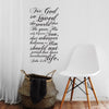 John 3:16 Bible Verse Quote - Dana Decals