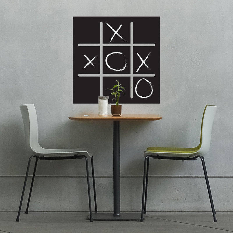 Tic Tac Toe Chalkboard Game - Dana Decals