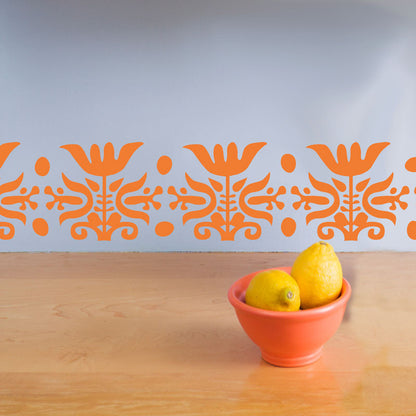Mid Century Floral Pattern - Dana Decals